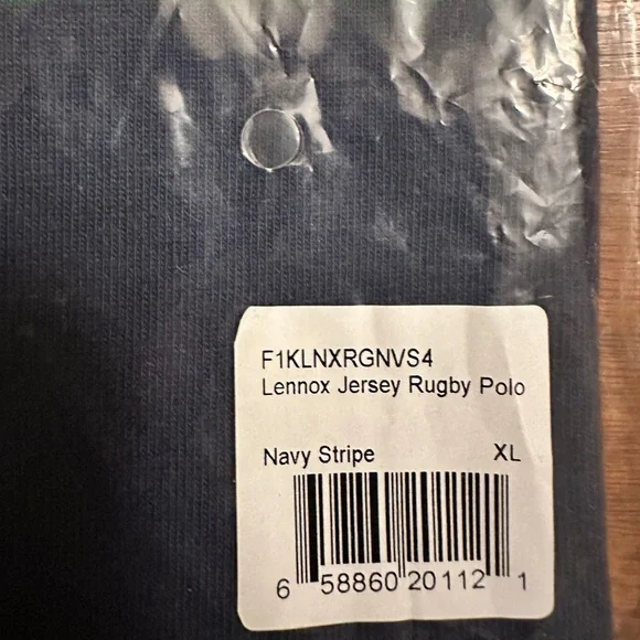 The Normal Brand Lenox Navy Stripe Jersey Rugby Polo - Picture 3 of 5